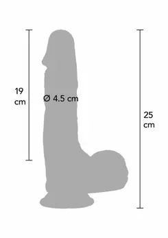 INFERNO by HIDDEN DESIRE Silicone Model 23cm Dual-Density, Natural Curve