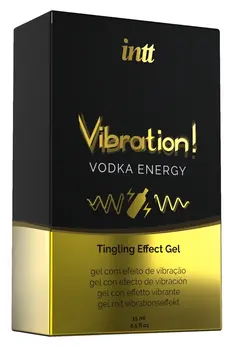 Intt Vibration Vodka Energy Gel 15ml - Stimulating Effect, Unisex, Plant Extracts