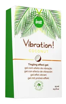 intt Vibration! Coconut Effect Gel 15ml - Vegan Warming Formula