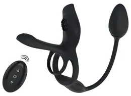 Couples Choice RC Multi Function Silicone Intimate System Black 34.8cm
