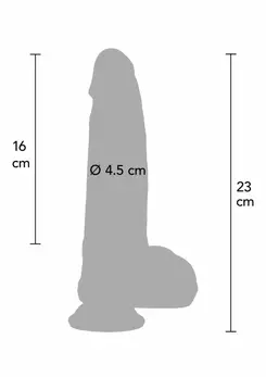 INFERNO by HIDDEN DESIRE Silicone Model 18 cm Dual-Density, Natural Curve
