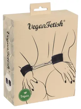 You2Toys Vegan Adjustable Handcuffs with Removable Chain Black