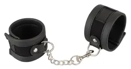 You2Toys Vegan Adjustable Handcuffs with Removable Chain Black