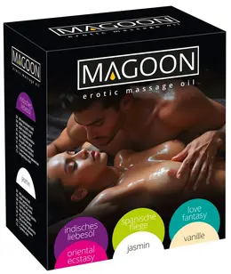 Magoon Massage Oil Set 6x100ml - Assorted Scents, Nourishing Formula