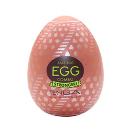 Tenga EGG Hard Boiled II Combo - Compact Intimate Device, Brown
