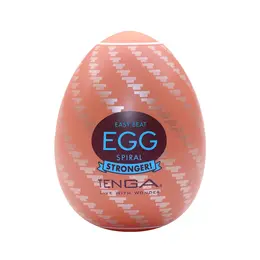Tenga Egg Spiral Intimate Device, Compact, Brown, 1 Piece