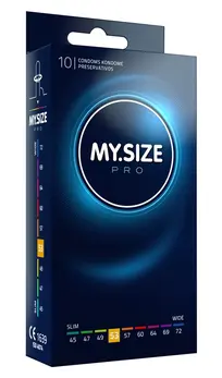 MY.SIZE PRO 53mm Ultra-Thin Vegan Condoms Vytex Latex 10pcs