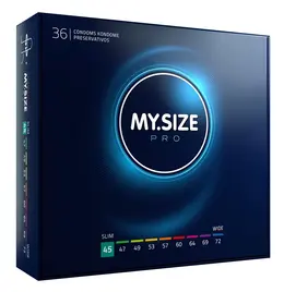 MY.SIZE PRO 45mm 36pcs Ultra-Thin Hypoallergenic Latex System