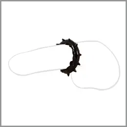 You2Toys ADV21 Elastic Support Ring with Textured Surface, TPR, Clear