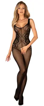 Obsessive G335 Black Flexible Net Bodystocking S-L