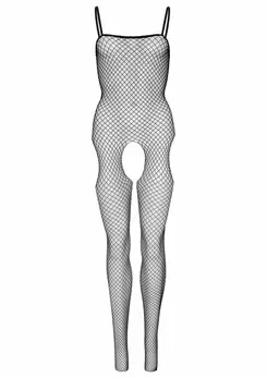 Leg Avenue Seamless Net Suspender Bodystocking Black One Size