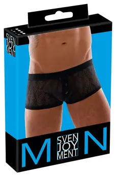 Svenjoyment Soft Stretch Lace Men's Pants S, Black, Elastic Waistband