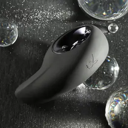 Playboy Ring My Bell Black - Dual Action Silicone Vibrator with Tapper