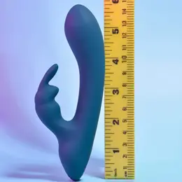 Playboy Lil Rabbit Deep Teal Dual Motor Compact Silicone Massager