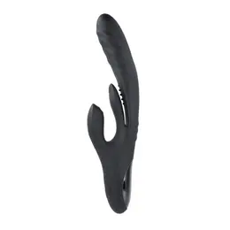 Playboy Pleasure Rapid Rabbit Black - Multi-Action Intimate Device, 10