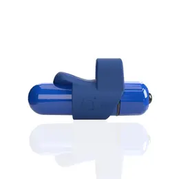 The Screaming O 4B FingO Slim Blueberry Finger Vibe, 6 Functions, Waterproof