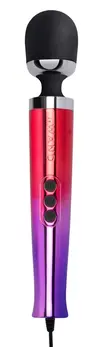 le Wand Diecast Plug-In Ombre Compact Massage Wand, 20 Modes, Silver
