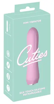 Cuties 4th Gen Mini Vibrator Rose - Compact Silicone Model, 10 Modes