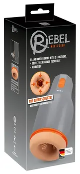 Rebel Glans Stimulation Device Super Squeeze, 7 Modes, Rechargeable, Black