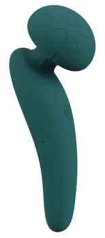 Sweet Smile Flexible Wand Compact Rechargeable Massager, 10 Modes, Black