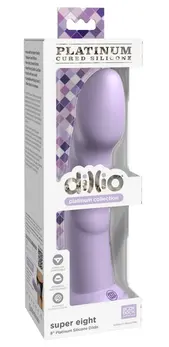 Dillio Platinum Super Eight 21cm Silicone Intimate Device Purple