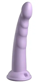 Dillio Platinum Slim Seven 7 Inch Silicone Intimate Device Purple