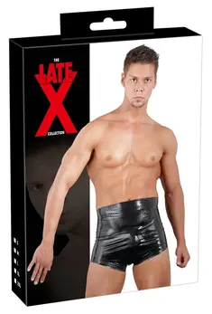 LateX Diaper Briefs Black L - Anatomical Latex Protective Underwear