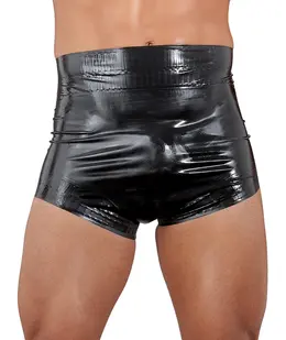 LateX Diaper Briefs Black L - Anatomical Latex Protective Underwear