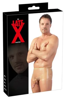 Svenjoyment Latex Transparent Men's Pants L/XL, Skin-Tight 0.4 mm