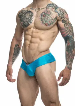Justin+Simon Cheek Bikini Chloride-Resistant Swim Brief L