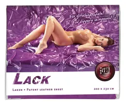 fetish collection Vinyl Bed Sheet Purple 200x230cm Waterproof Cover