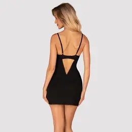 Obsessive Rosenty Set XS/S - Elegant Mesh Dress with Rose Detail