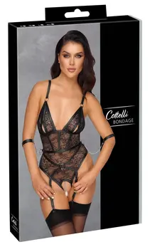 Cottelli BONDAGE L Body - Lace Harness with Adjustable Straps, Black