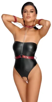 Cottelli Bondage String Body S Black with Adjustable Harness