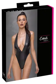 Cottelli Party Body Matte Look L - Deep Neckline & High Cut Design