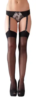 Cottelli Collection Stockings Black 20 Denier Classic Look Size 4