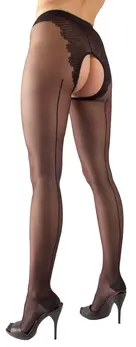 Cottelli Collection Suspender-Effect Tights 20 Den Black One Size