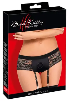 Bad Kitty Susp-Panty S - Elegant Strap-On Panties with Adjustable Garters
