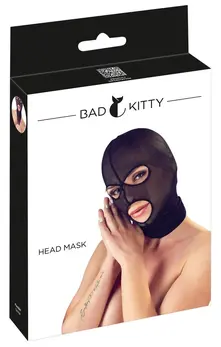 Bad Kitty Powernet Stretch Head Mask Black Unisex One Size