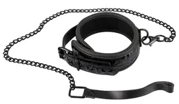 ZADO Black Diamond Pattern Adjustable Collar with Matte Leash 40-48cm