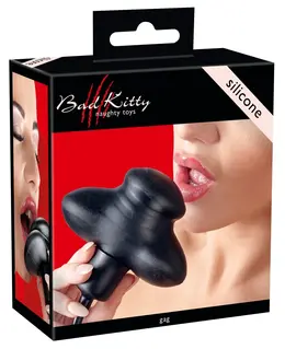 You2Toys Black Silicone Inflatable Gag with Adjustable Pump, 12 cm