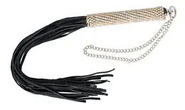 You2Toys Mini Flogger with Rhinestone Handle, 40 cm, Black