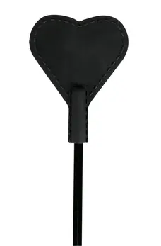 You2Toys Heart-Shaped Black Crop Silicone Tip 44 cm