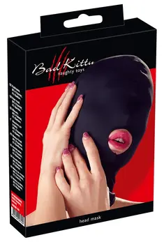 Bad Kitty BK Stretch Head Mask with Mouth Opening, Black, One Size