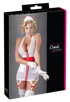 Cottelli Collection Nurse Costume XL White/Red with Headband