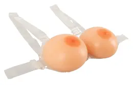 Cottelli Collection Silicone Strap-On Breasts 800g Adjustable Transparent Bra