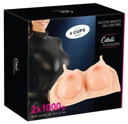 You2Toys Silicone Chest Enhancer with Adjustable Bra, Natural, 75-85 cm