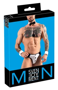 Svenjoyment Jock Briefs Set with Pinstripe Detail and Accessories S