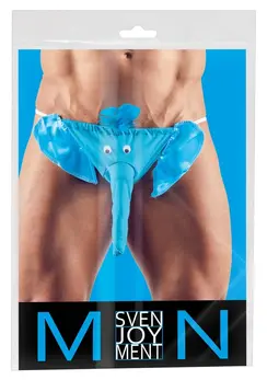 You2Toys Men’s Elephant Design Briefs S-L, Polyester, Grey, Fun Style