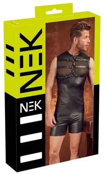 NEK Men's Matte Harness Top L - Powernet & Matt Look Design